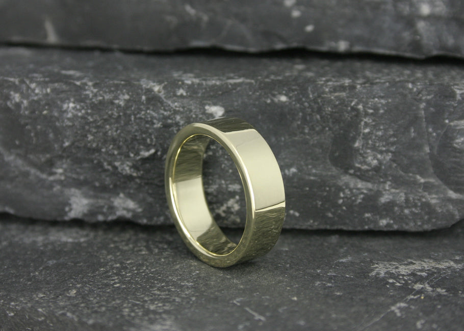Trouwring Everlast, 14k geel gouden ring, vlak model, 2 mm dik