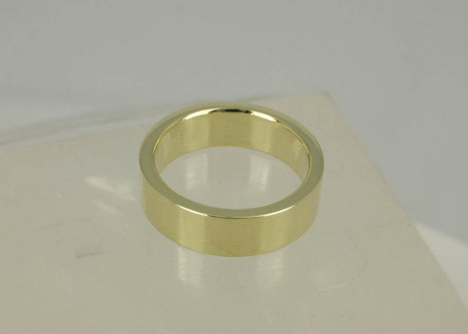 Trouwring Everlast, 14k geel gouden ring, vlak model, 2 mm dik