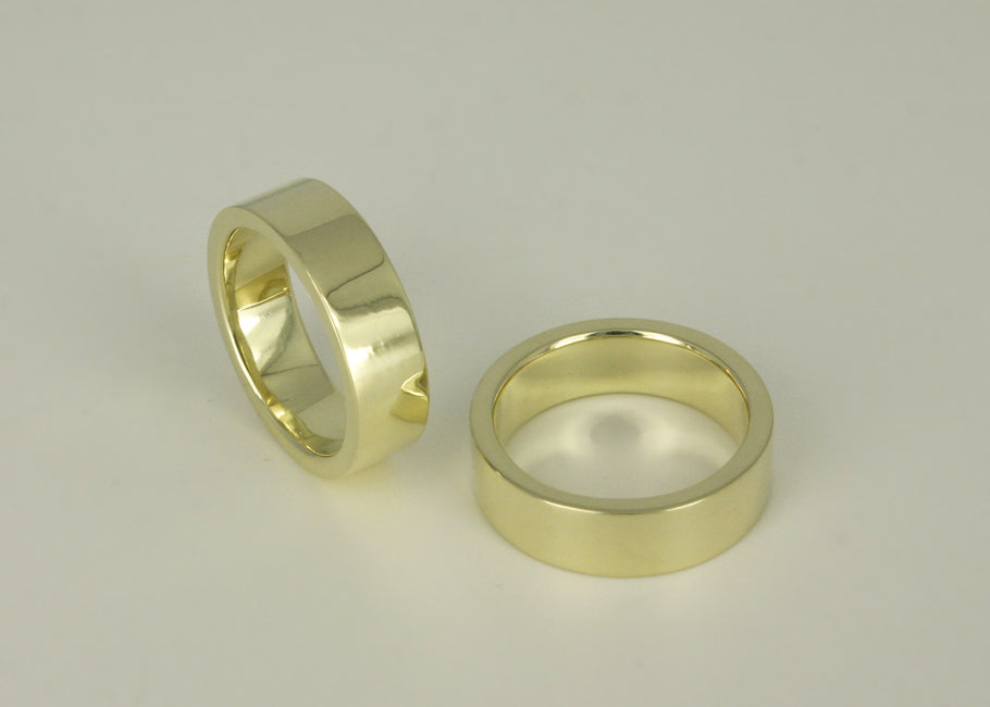 Trouwring Everlast, 14k geel gouden ring, vlak model, 2 mm dik