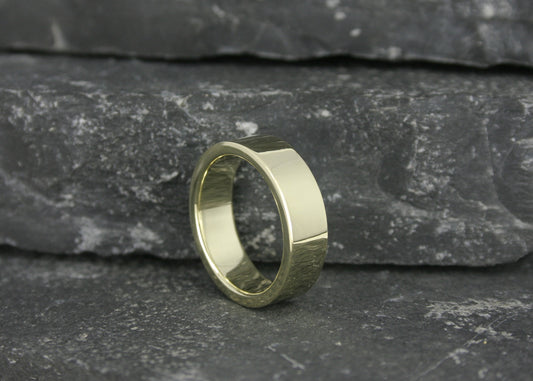 Trouwring Everlast, 14k geel gouden ring, vlak model, 2 mm dik